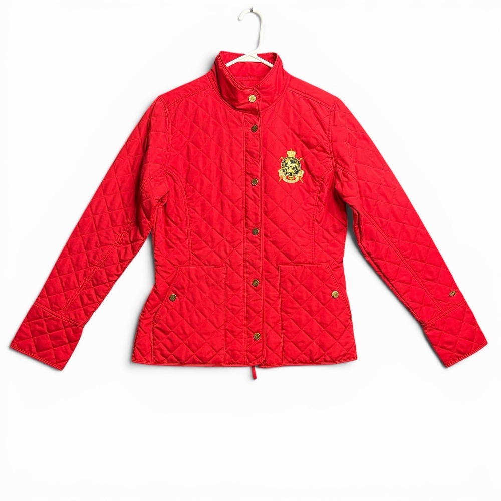 Mountain Horse Equestrian Harlow Jacket Womens M Red Insulated Riding Coat